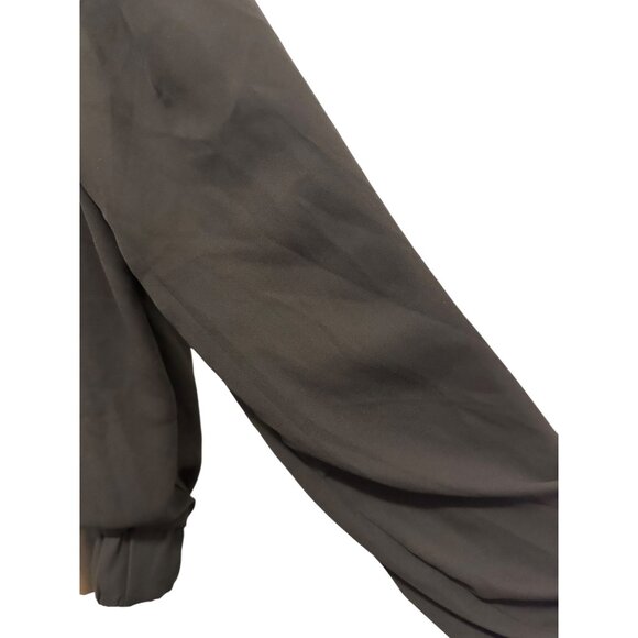 👗 2/$30 👗 Black Light Weight Bomber Jacket Dual Lined sz L - Picture 4 of 7